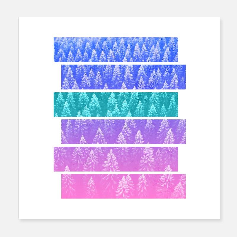 Fir Poster 8" x 8" (20x20 cm)