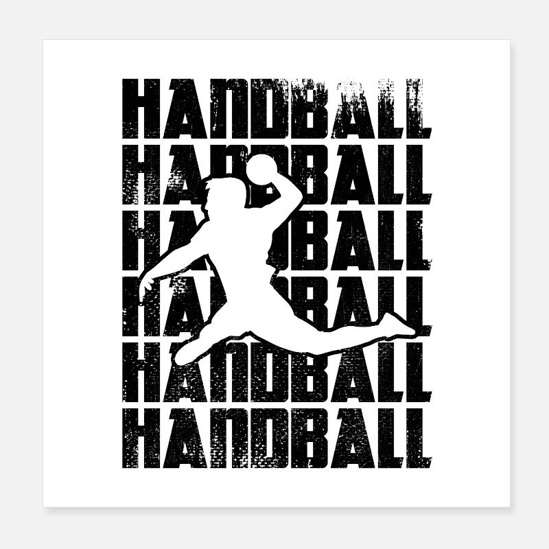 Handball Poster 20 x 20 cm