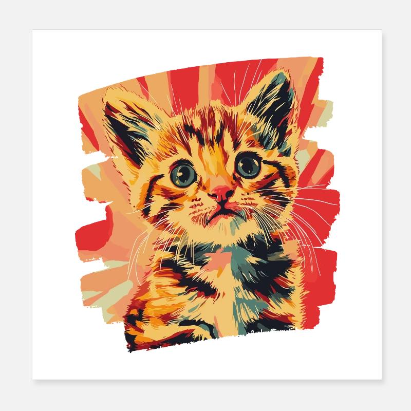 Kätzchen Poster 20x20 cm