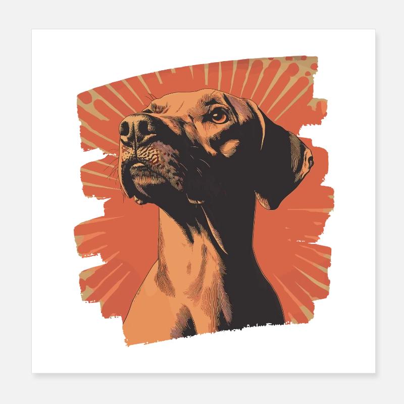 Rhodésian Ridgeback Poster 20 x 20 cm