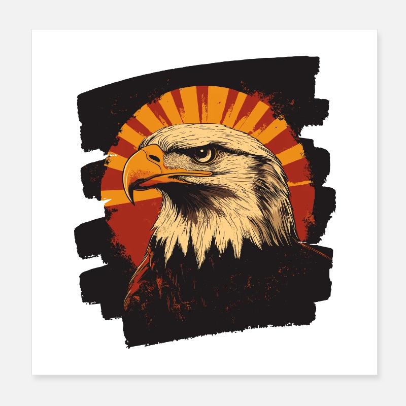Adler Poster 20x20 cm