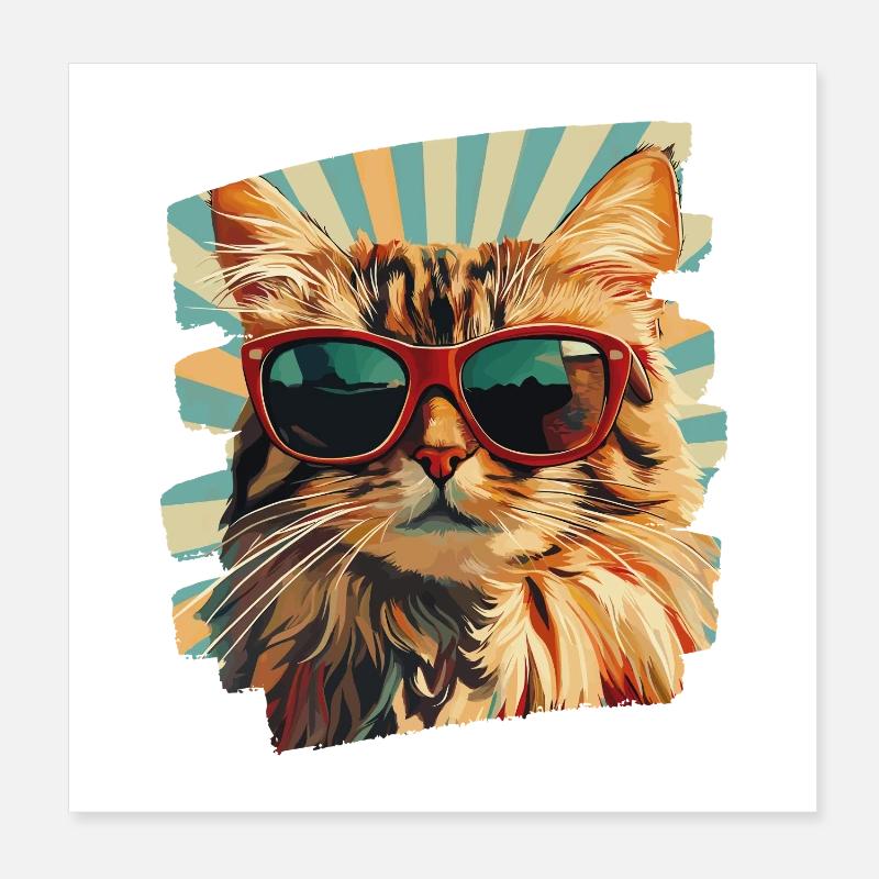 Maine coon Poster 20 x 20 cm