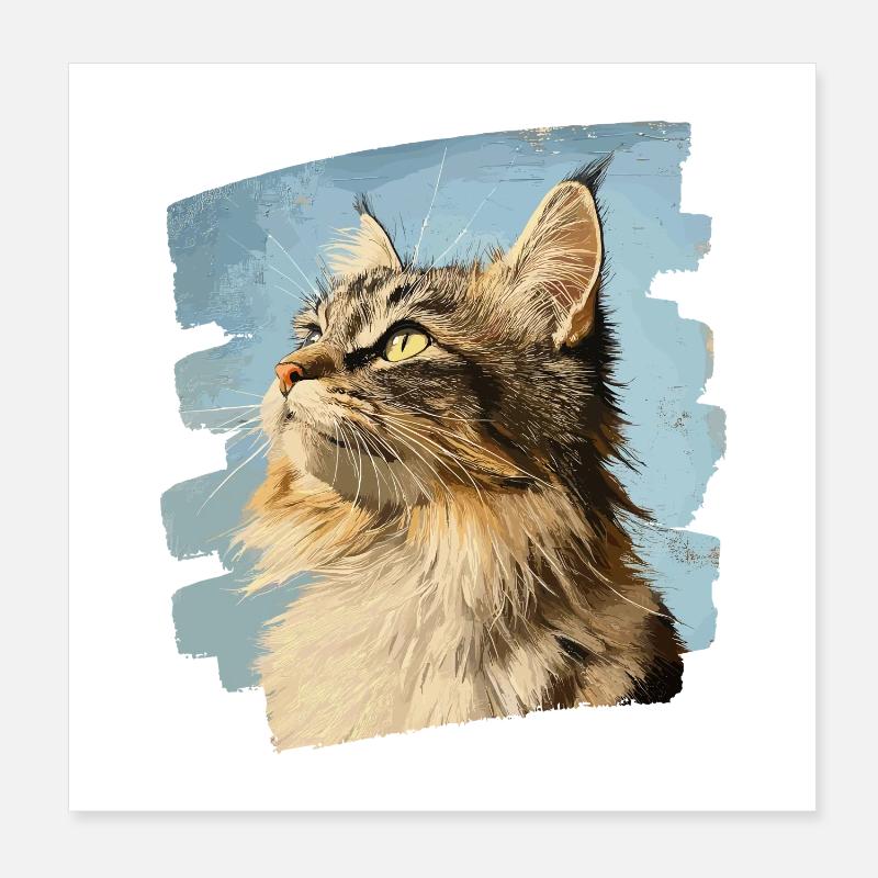 Maine Coon Poster 20x20 cm