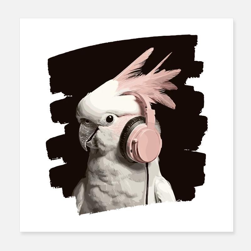 Kakadu Poster 20x20 cm