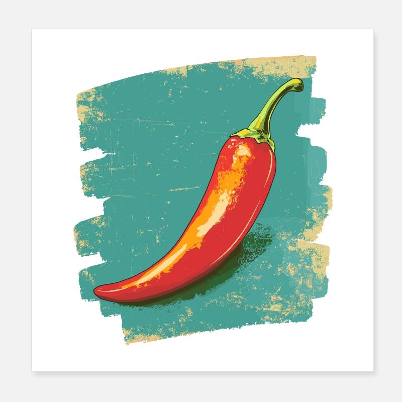 Piment Poster 20 x 20 cm