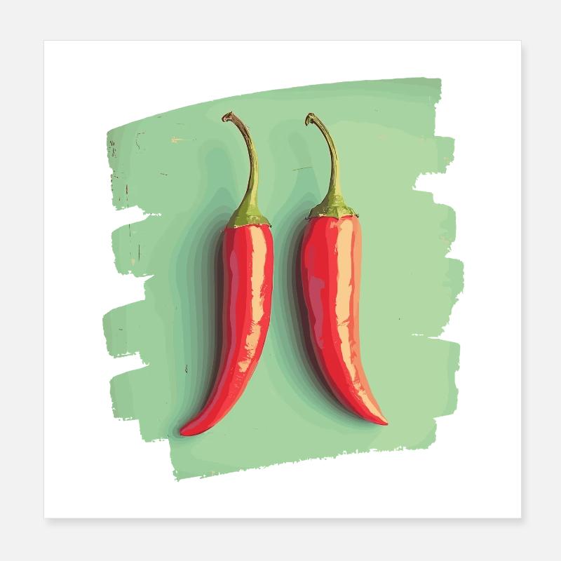 Piment Poster 20 x 20 cm