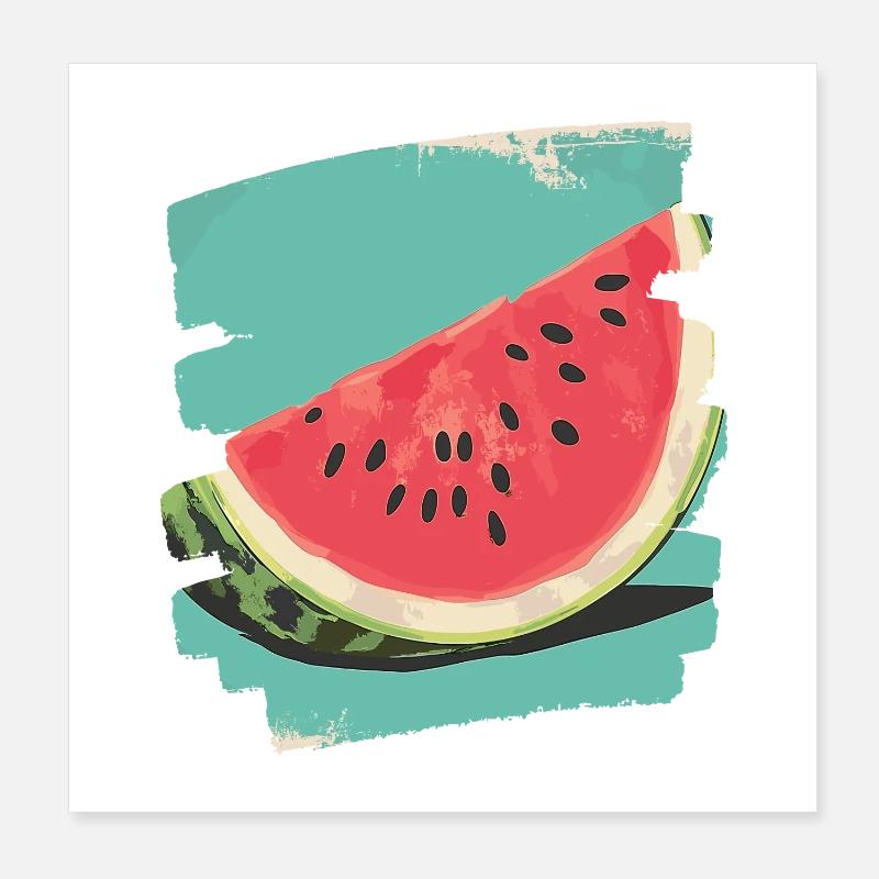 Wassermelone Poster 20x20 cm