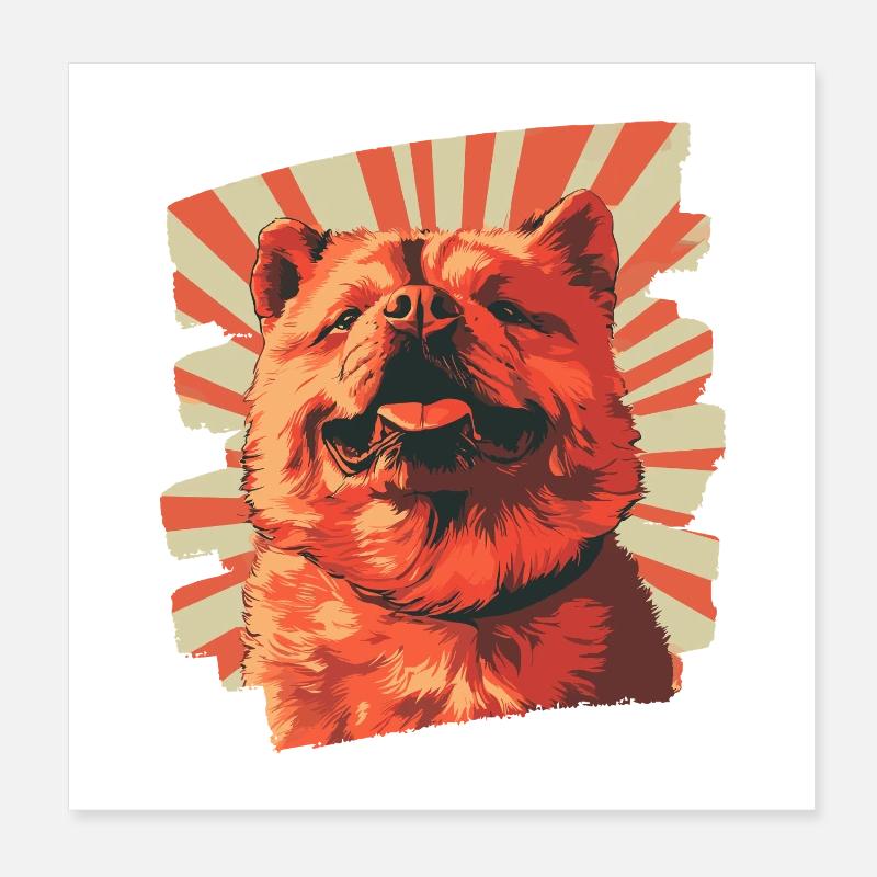 Chow Chow Poster 20 x 20 cm