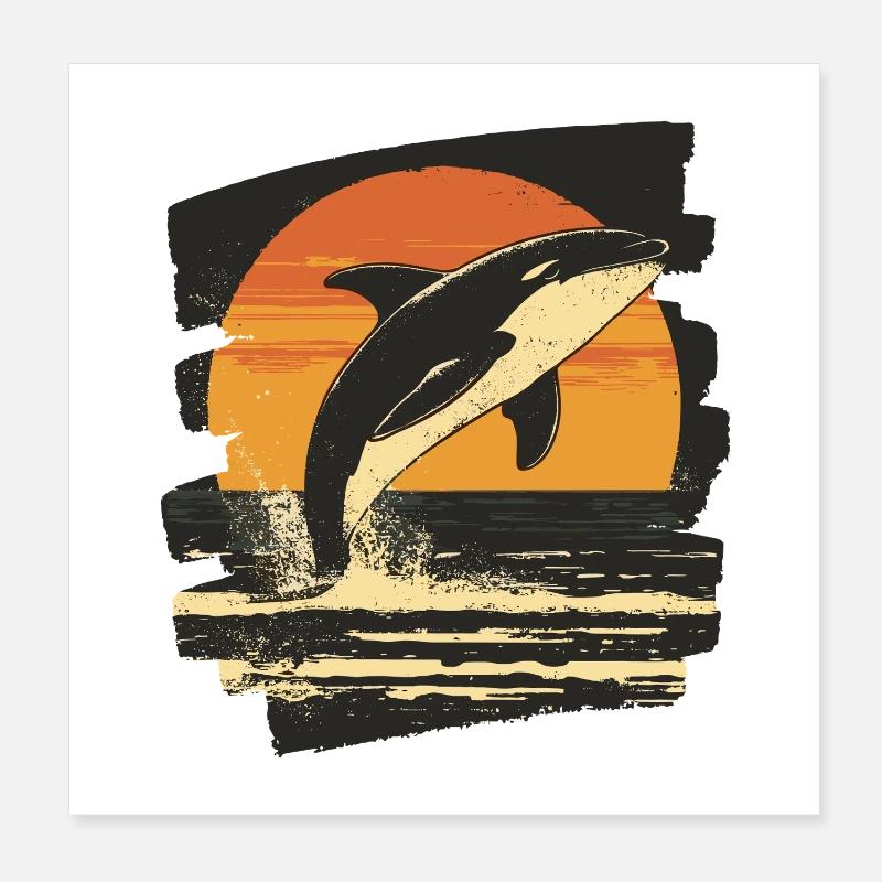 Orca Poster 20x20 cm