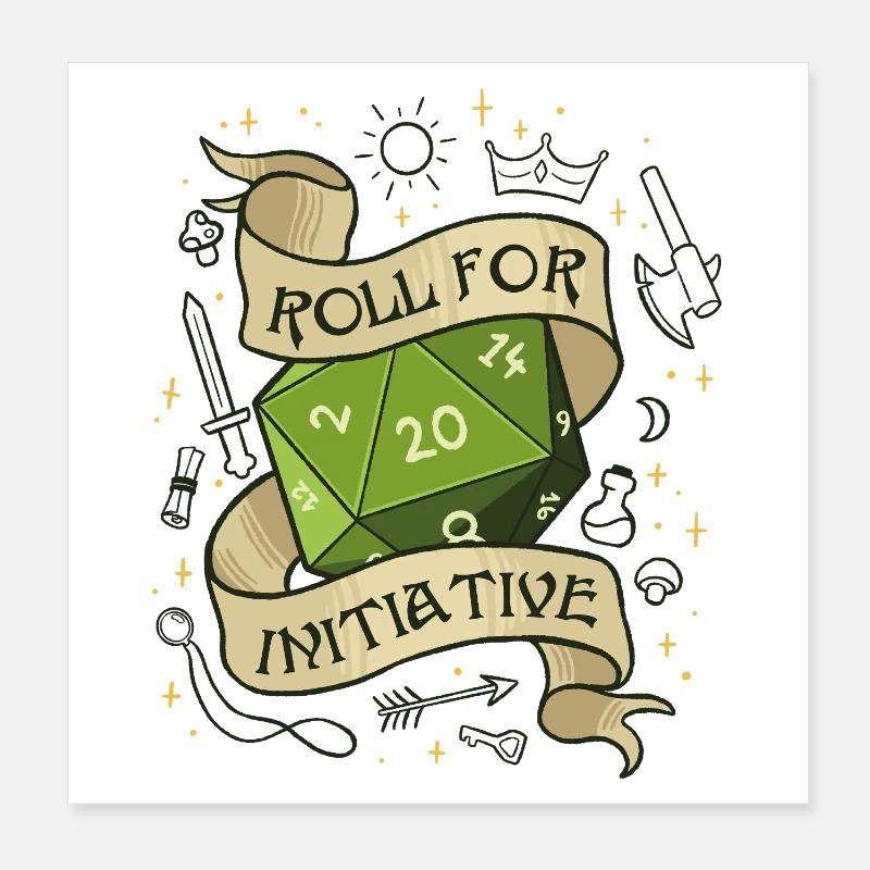 Lancez l’initiative – Découpez votre destin Poster 20 x 20 cm