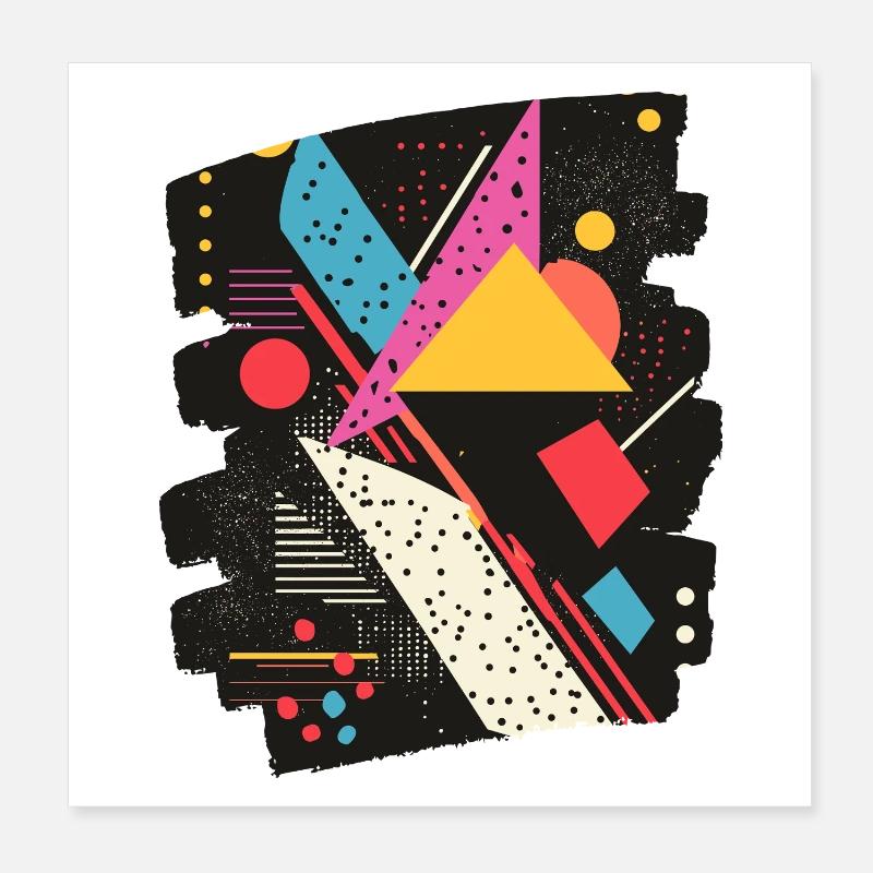 Années 80 Poster 20 x 20 cm