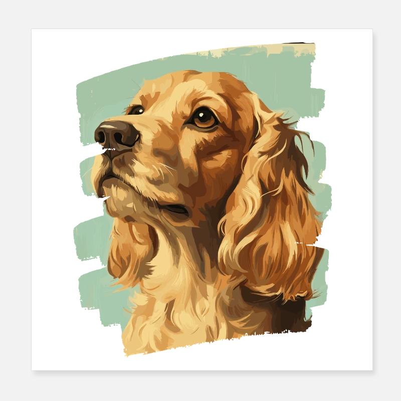 Cocker Spaniel Poster 20x20 cm