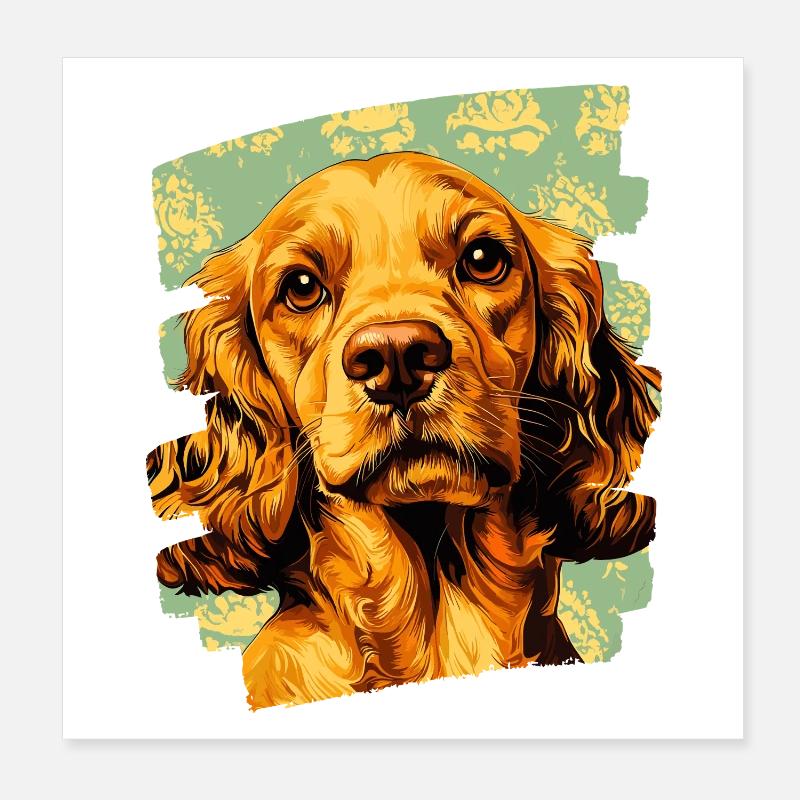 Cocker Spaniel Poster 20 x 20 cm