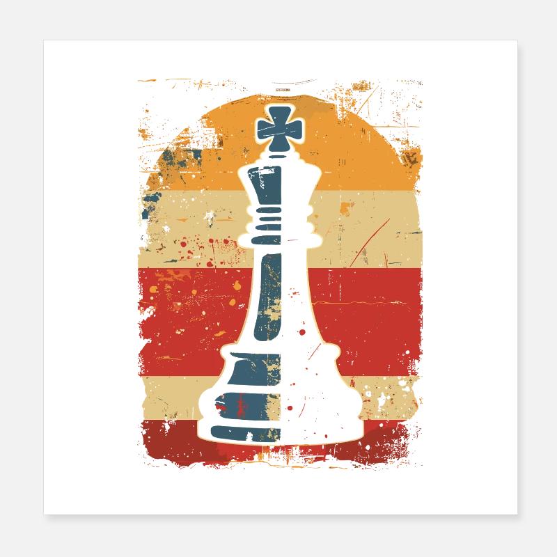 Pièce d’échecs Steamwave Poster 20 x 20 cm