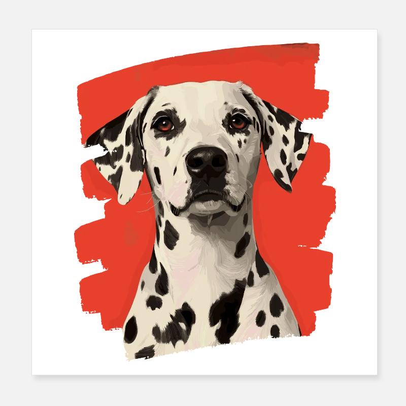Dalmatiner Poster 20x20 cm
