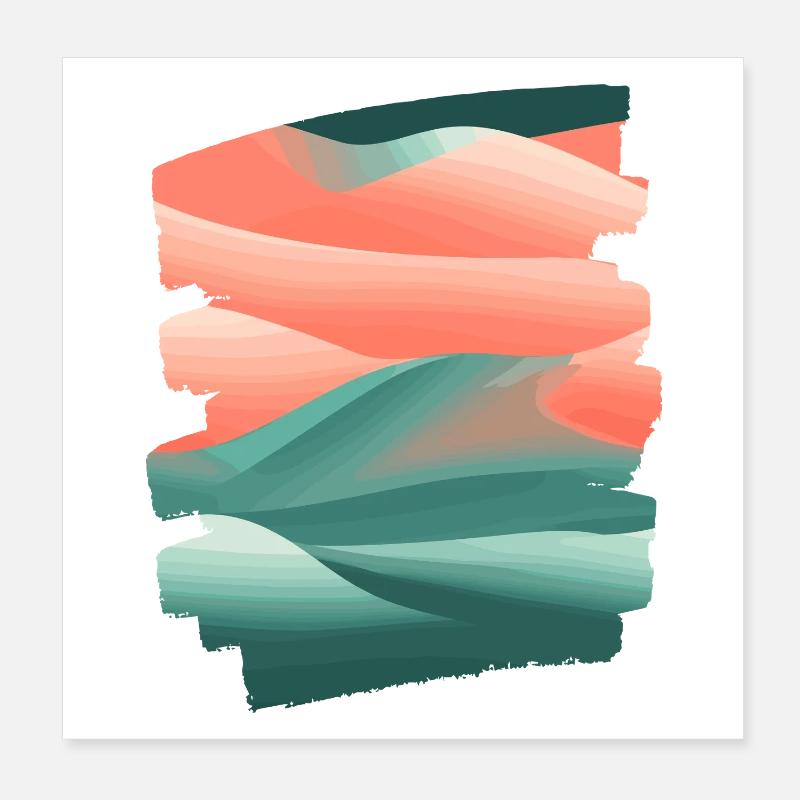 Abstrakte Kunst Poster 20x20 cm