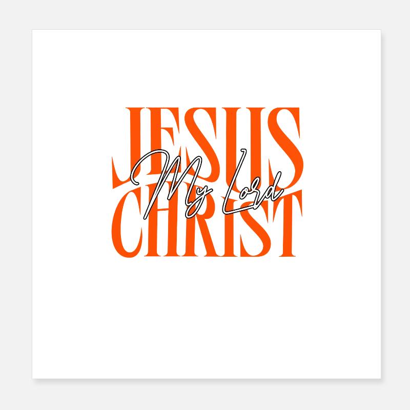 Jésus-Christ mon Seigneur Credo Poster 20 x 20 cm