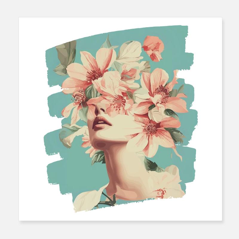 Printemps Printemps Début Fleurs Poster 20 x 20 cm
