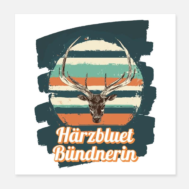 Härzbluetgraubünden, Grisons, Suisse Poster 20 x 20 cm