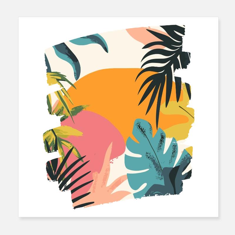 Summer Poster 8" x 8" (20x20 cm)