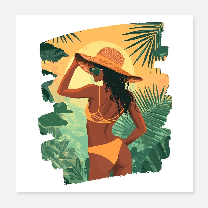 Summer Poster 8" x 8" (20x20 cm)