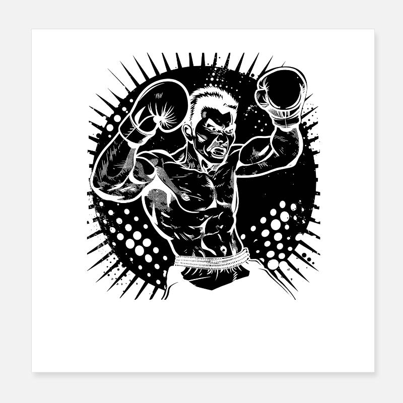 Boxer Poster 20x20 cm
