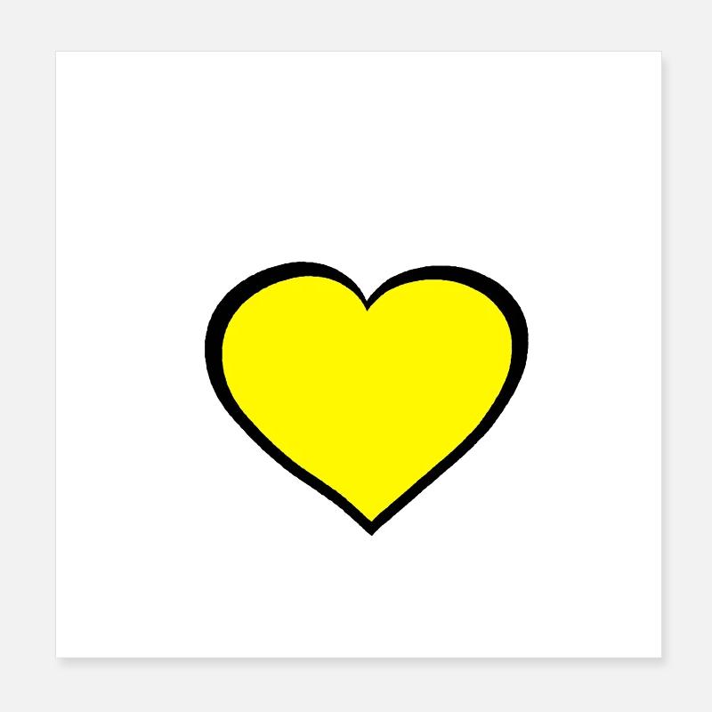 Cœur Coeurs Amitié Poster 20 x 20 cm
