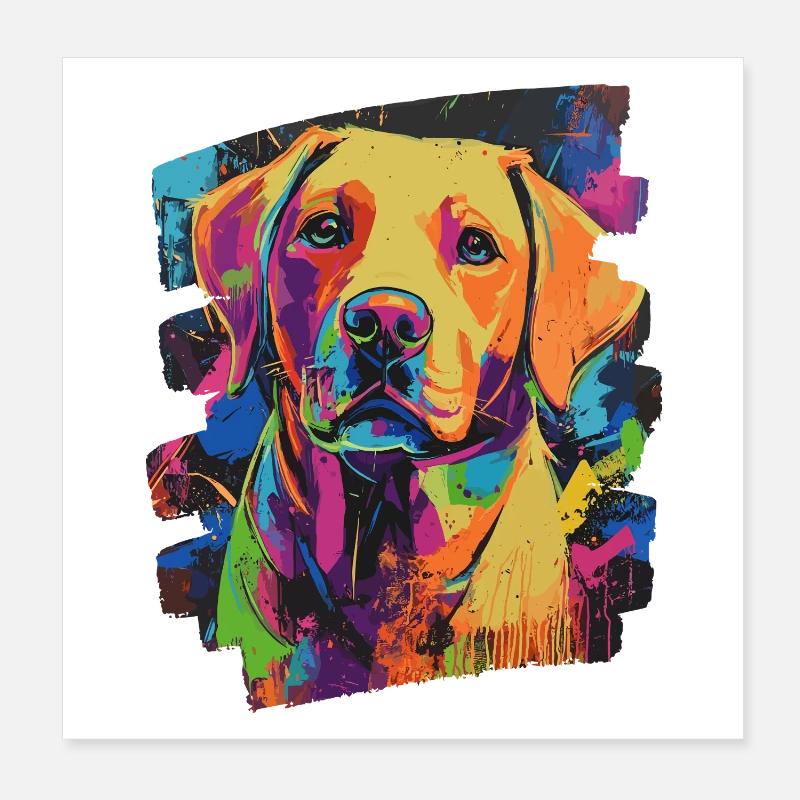 Labrador Poster 20 x 20 cm