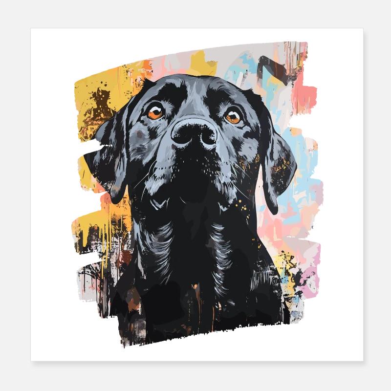Labrador Poster 20x20 cm
