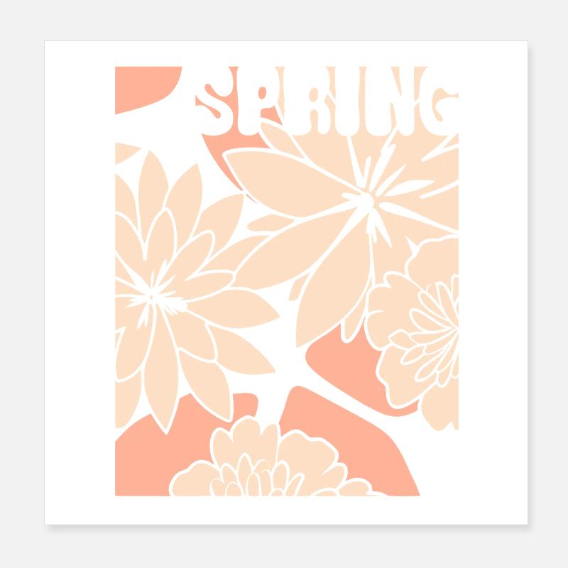 Flowers - Spring - Blossoms Poster 8" x 8" (20x20 cm)