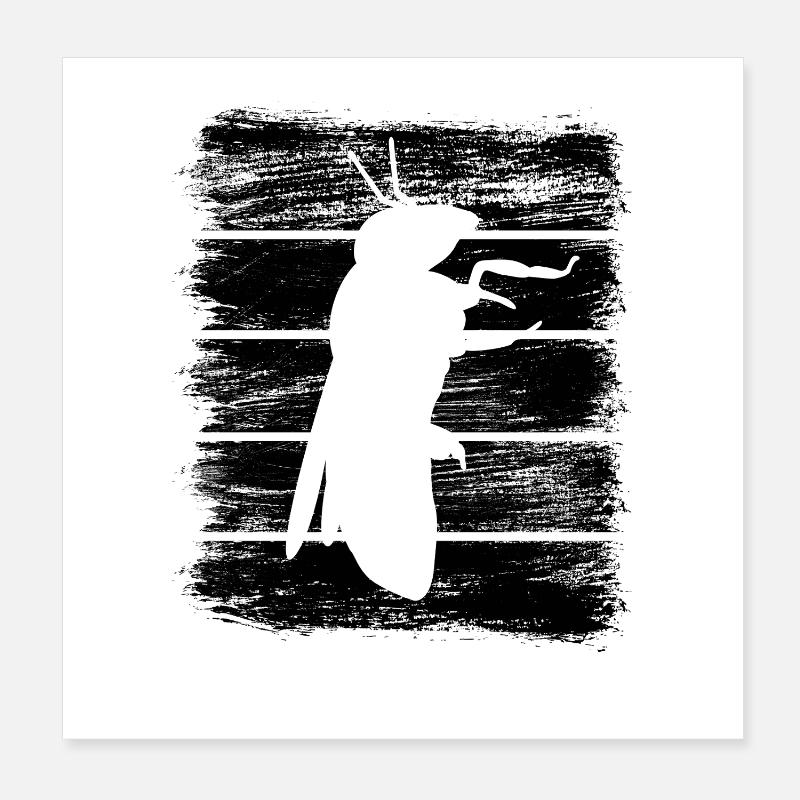 Bee Poster 8" x 8" (20x20 cm)