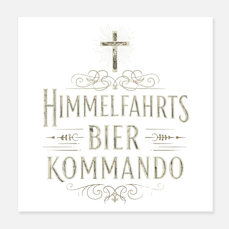 ASCENSION BEER COMMAND Poster 8" x 8" (20x20 cm)