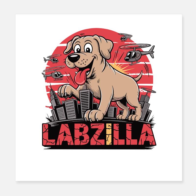 Labzilla – Der gute Junge im Großstadteinsatz Poster 20x20 cm