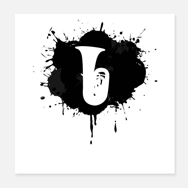 Tuba Poster 20x20 cm