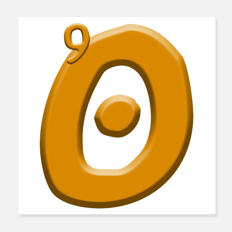 90e anniversaire Poster 20 x 20 cm