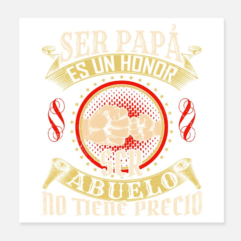 Ser Papá Es Un Héroe Poster 20 x 20 cm