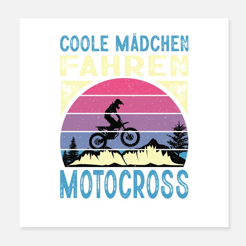 Biker Motorradfahrer Motorrad Geschenke Geburtstag Poster 20x20 cm