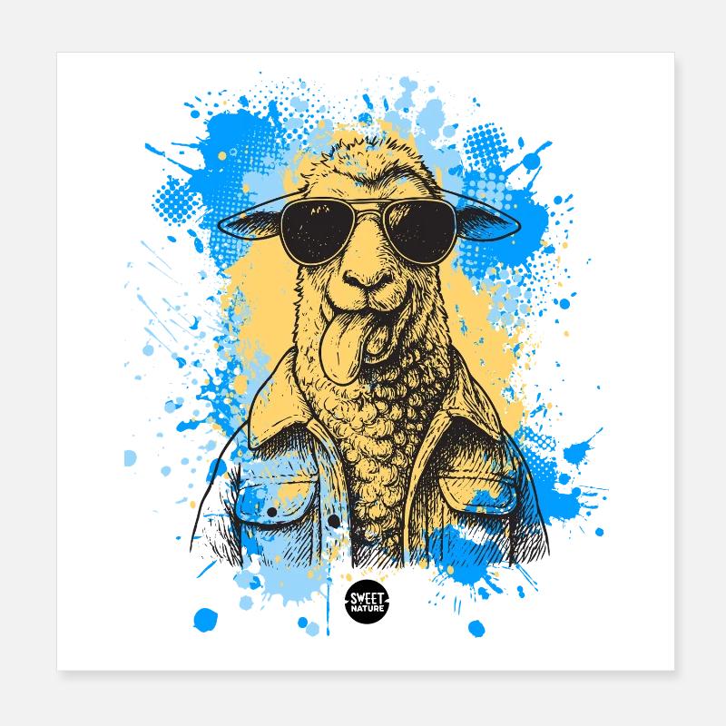 Bleat Mode: Activated Poster 8" x 8" (20x20 cm)