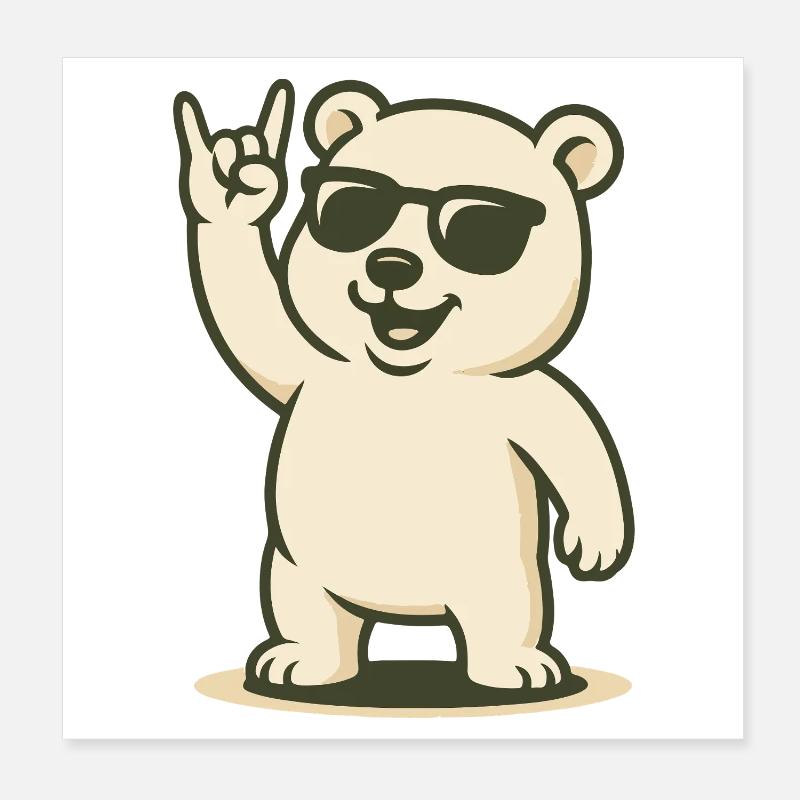 Arctic Rocker Poster 20x20 cm