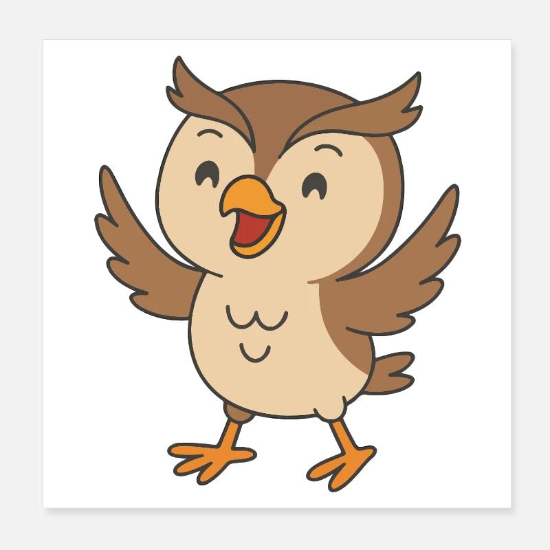 Lachuhu in flight Poster 8" x 8" (20x20 cm)