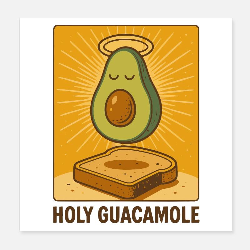 Heilige Guacamole-Kunst Poster 20x20 cm