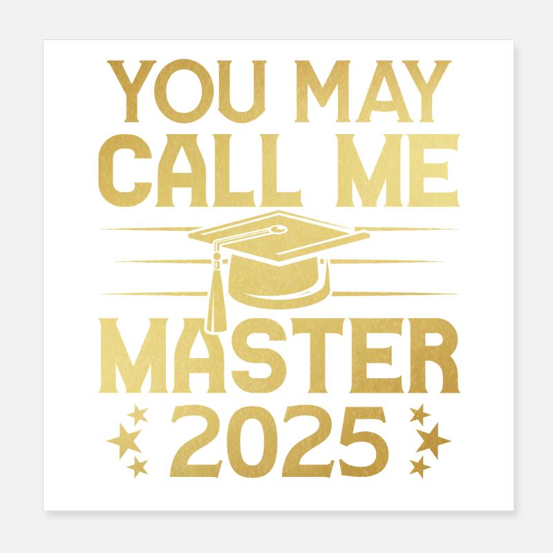Vous pouvez m’appeler Masters 2025 Poster 20 x 20 cm