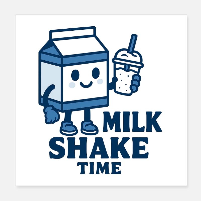 Milk Shake Poster 20x20 cm