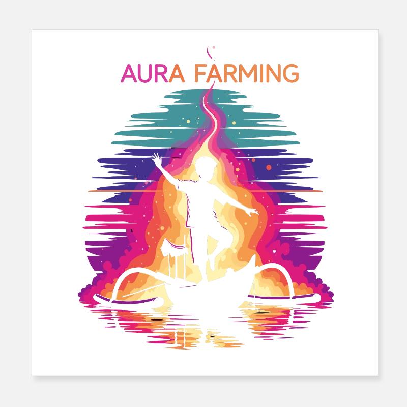 Danse traditionnelle agricole Aura Poster 20 x 20 cm