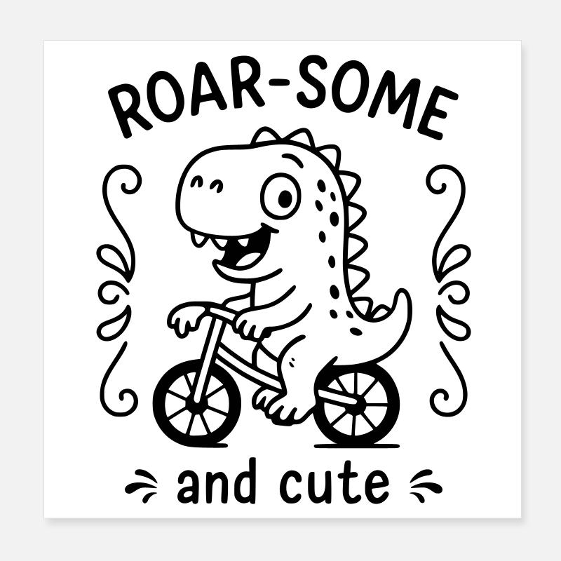 Roarsome Poster 20x20 cm