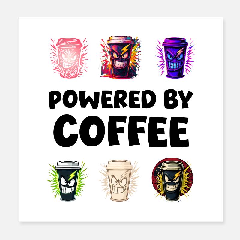 Expressive energy mugs Poster 8" x 8" (20x20 cm)