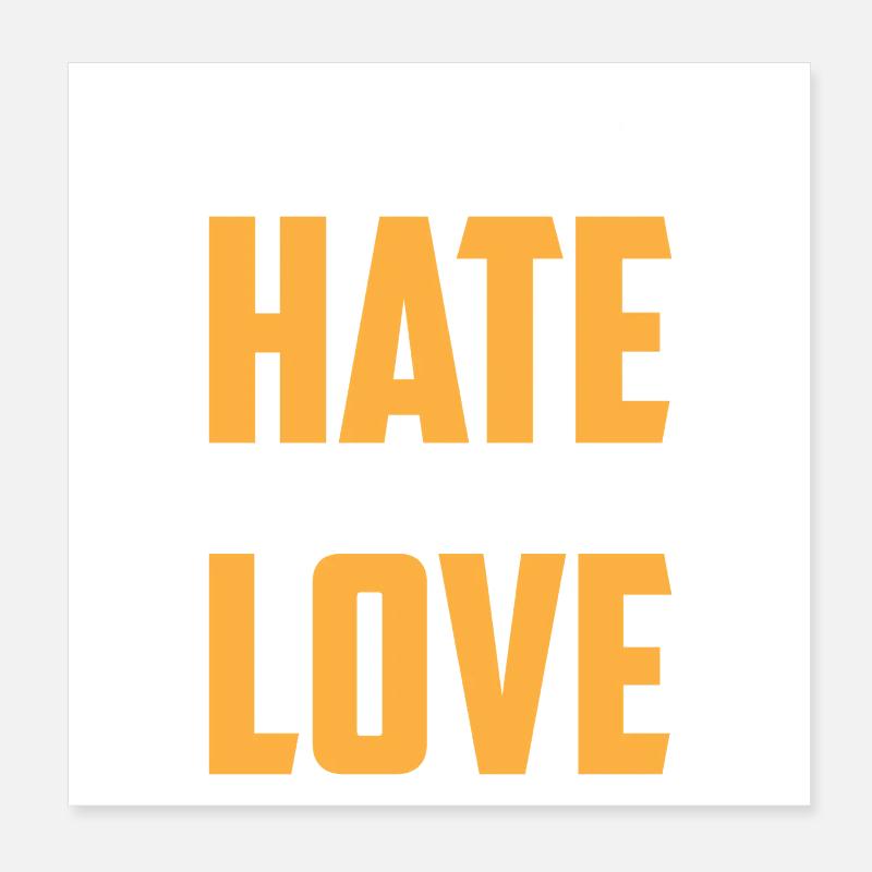 Transformative hateful to loving designs Poster 8" x 8" (20x20 cm)