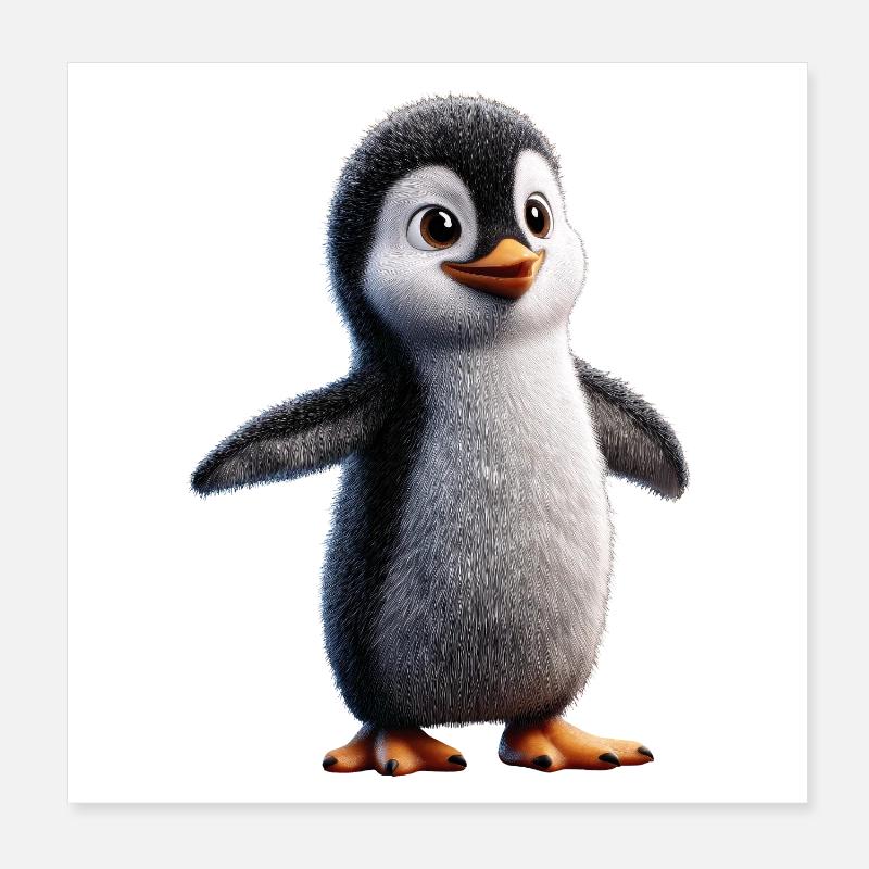 Penguin Emperor Penguin Little Penguin Cute Penguins Poster 8" x 8" (20x20 cm)