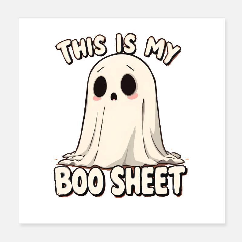 C’est mon Boo Sheet design mignon et drôle. Poster 20 x 20 cm