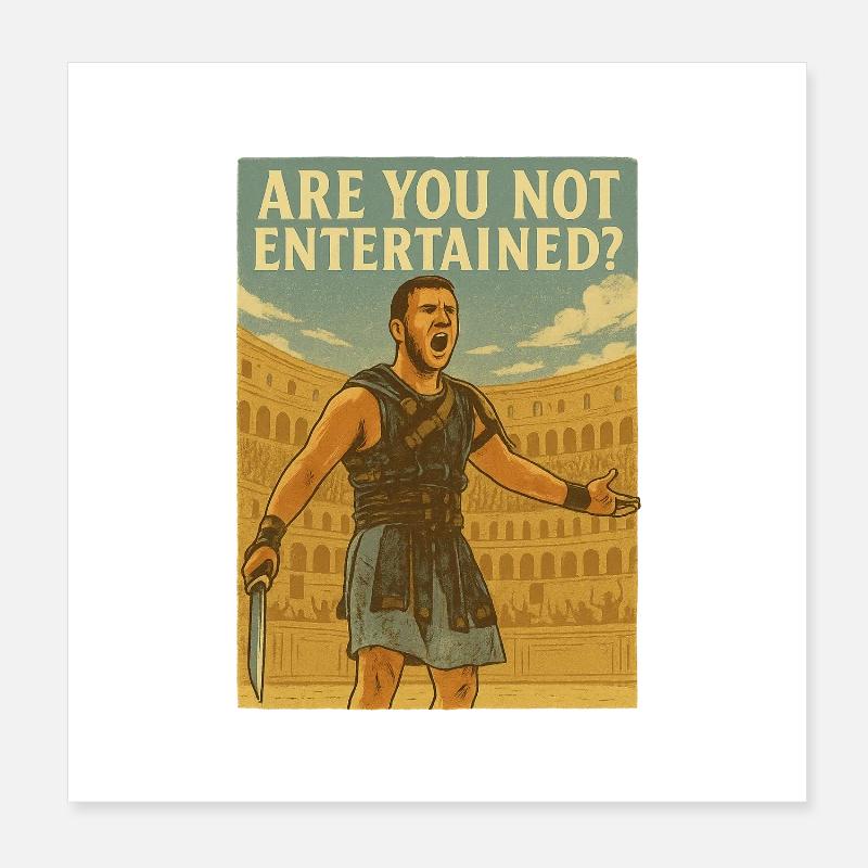 N’êtes-vous pas diverti ? Poster 20 x 20 cm